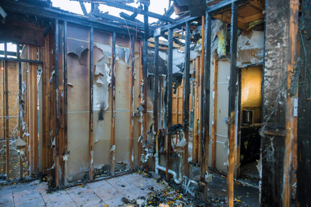Professional Soot Cleanup technician working in Houston, PA